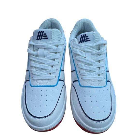 ALDI Fan club  White Sneakers with Multicolor Accents NEW Size 6 - Picture 4 of 8